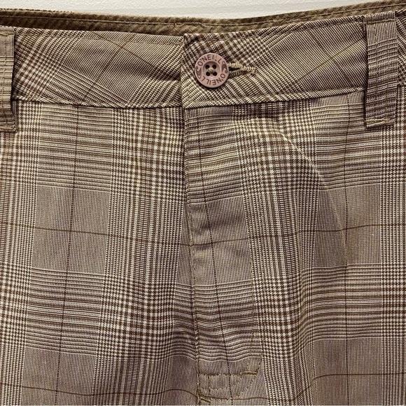 O’neill Paramount Plaid Check Shorts Tan Size 34 - Picture 3 of 10